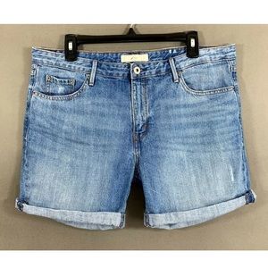 Levi’s Size 12 Jean Shorts Cuffed Denim Mid Rise